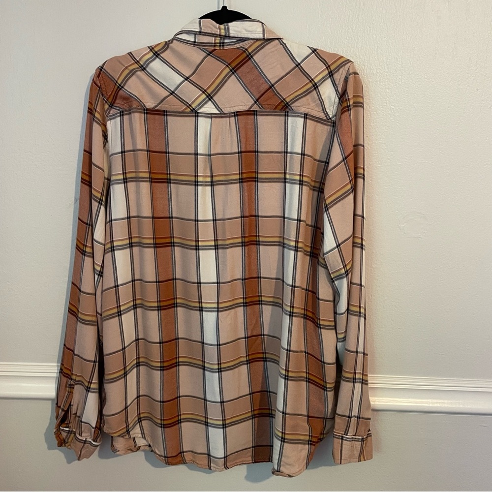 Universal Thread Tan Neutral Flannel Size Large - image 6